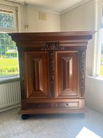 Groenlose antieke kussen kast bruin, Antiek en Kunst, Ophalen
