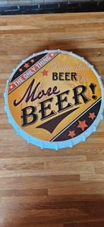 Bier bierdop bord mancave decoratie, Verzamelen, Biermerken, Ophalen of Verzenden, Reclamebord, Plaat of Schild, Overige merken