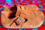 Birkenstock London sandalen– Suède Mink (maat 38), Bruin, Gedragen, Birkenstock, Sandalen of Muiltjes