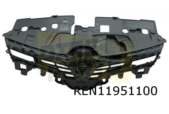 Renault Clio IV (1/13-9/16) voorbumpergrille boven origineel, Auto-onderdelen, Carrosserie en Plaatwerk, Bumper, Renault, Voor