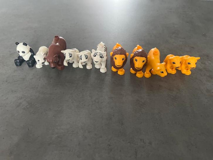 Lego Duplo leeuwen, tijgers, beren en een panda, Kinderen en Baby's, Speelgoed | Duplo en Lego, Duplo, Ophalen of Verzenden