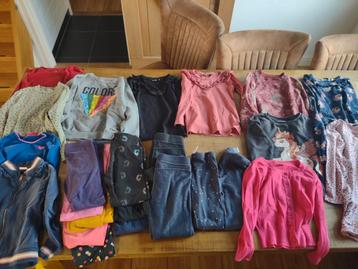 Mega groot meisjeskleding pakket maat 122/128 winter 25stuks beschikbaar voor biedingen