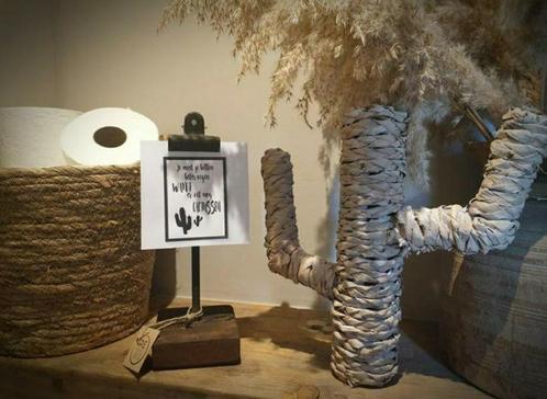 Rotan decoratie cactus  - boho - bohemian, Huis en Inrichting, Woonaccessoires | Kunstplanten en Kunstbloemen, Nieuw, Ophalen of Verzenden