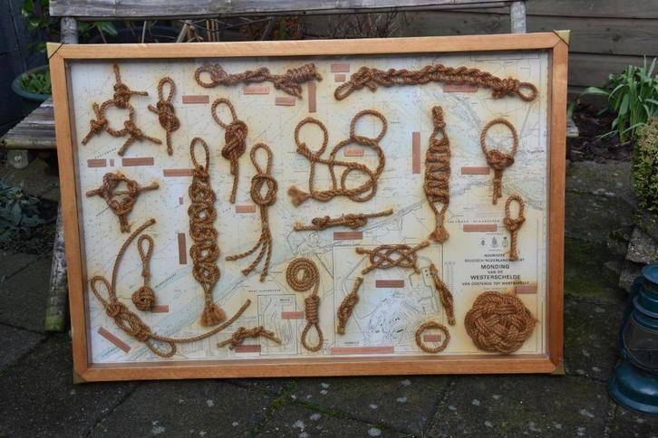 Vintage Wanddecoratie Nautisch Mid - Century, Huis en Inrichting, Woonaccessoires | Wanddecoraties, Gebruikt, Ophalen