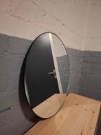 Zwarte ronde spiegel - 50 cm diameter, Huis en Inrichting, Woonaccessoires | Spiegels, Rond, Ophalen of Verzenden, Zo goed als nieuw