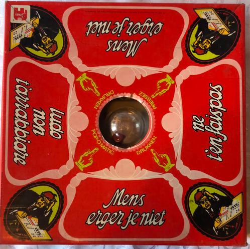 Vintage Mens erger je niet Jumbo Compleet Popomatic, Hobby en Vrije tijd, Gezelschapsspellen | Bordspellen, Zo goed als nieuw