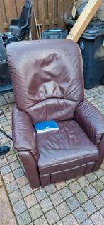 Relax fauteuil als nieuw met massage 8 verschillende, Huis en Inrichting, Fauteuils, Leer, Zo goed als nieuw, Ophalen