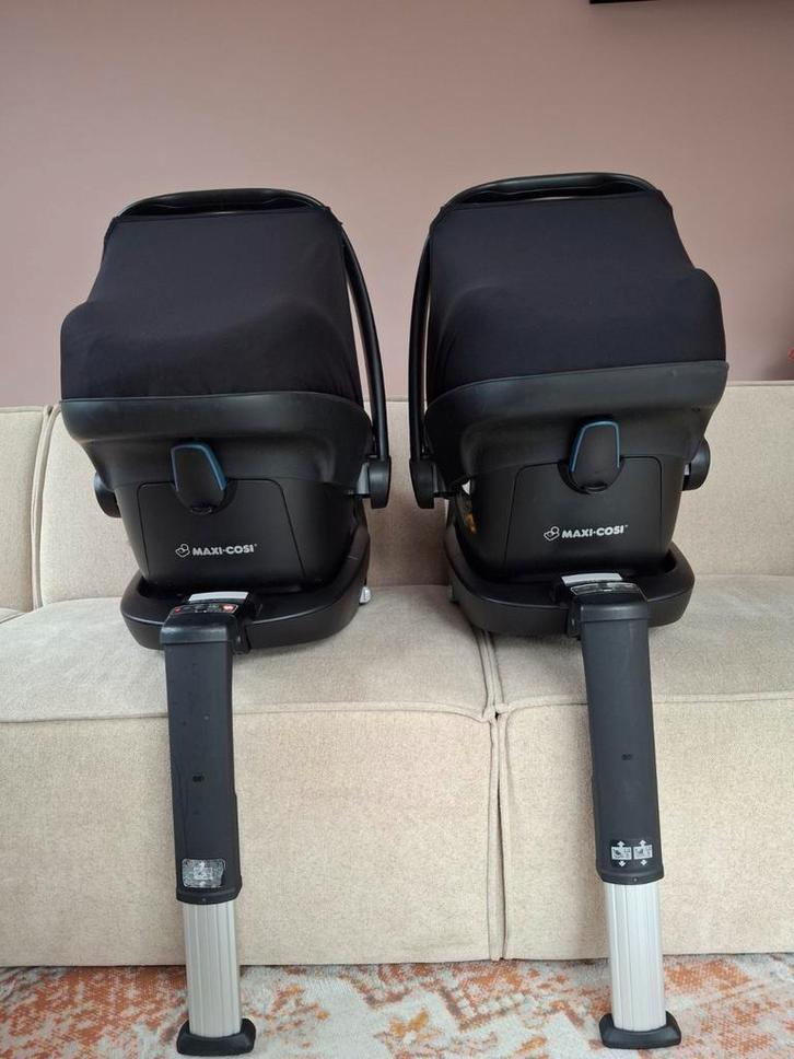 Maxi Cosi Isofix Autostoeltjes - Tweeling, Kinderen en Baby's, Autostoeltjes, Gebruikt, Maxi-Cosi, 0 t/m 13 kg, Isofix, Zijbescherming