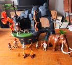 Playmobil/ grote grot met mammoet/oertijd, Ophalen of Verzenden, Zo goed als nieuw, Complete set