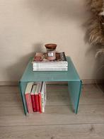 Retro jaren 80 bijzet tafel vintage, Ophalen, Minder dan 45 cm, Minder dan 55 cm, Vierkant