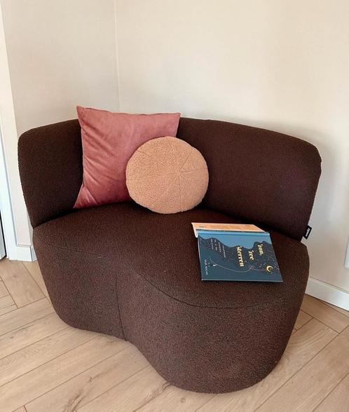 WOOOD fauteuil Stone  bruin, Huis en Inrichting, Banken | Sofa's en Chaises Longues, Zo goed als nieuw, Tweepersoons, 150 tot 200 cm