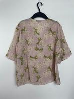 Robert Friedman blouse zijde roze met bloemen maat L, Maat 38/40 (M), Robert Friedman, Via E. Mattei, 1 Pontevico (BS) 25026, Ophalen of Verzenden