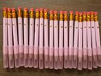 Roze potloodjes met gum en dopje, 20 stuks. Nieuw!, Ophalen of Verzenden, Nieuw, Potlood of Stift