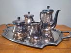Wiskemann zilver koffie - thee set op plateau, Antiek en Kunst, Ophalen