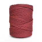 4 mm twisted macrame touw 1 kilo rood katoen koord 160 meter, Hobby en Vrije tijd, Overige Hobby en Vrije tijd, Nieuw, Ophalen of Verzenden