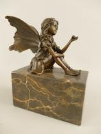 Bronzen Elfje H.17x15x8cm, Antiek en Kunst, Ophalen of Verzenden