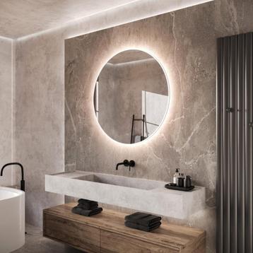 Design Badkamerspiegel LED 60cm Rond Anticondens Modern warm beschikbaar voor biedingen