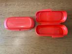 2x Tupperware Snack Party Box, Huis en Inrichting, Keuken | Tupperware, Ophalen of Verzenden, Nieuw, Rood, Bus of Trommel