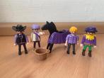 Playmobil, paard met poppetjes (paars) en accessoires, Ophalen of Verzenden, Gebruikt