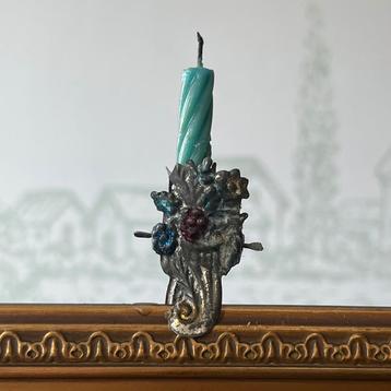 Oude kerstboom kaarsenknijper hoorn des overvloed beschikbaar voor biedingen