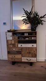 Landscape wandkast - highboard mango, Huis en Inrichting, Ophalen, 100 tot 150 cm, Zo goed als nieuw, 25 tot 50 cm