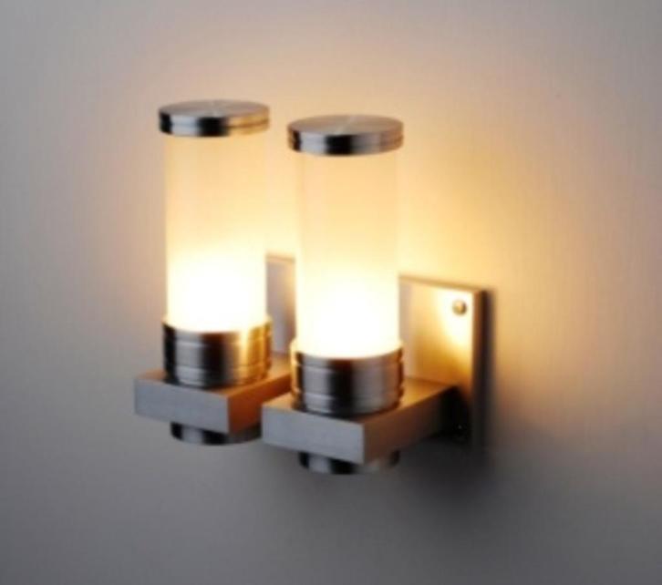 Aluminium wandlamp g9 led, Huis en Inrichting, Lampen | Wandlampen, Nieuw, Glas, Metaal, Ophalen