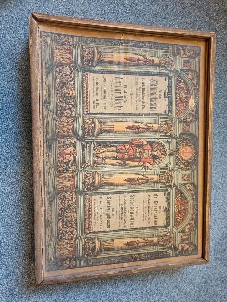 Antieke Anker Steinbaukasten in doos 6 1/2 a., Antiek en Kunst, Antiek | Speelgoed, Ophalen of Verzenden