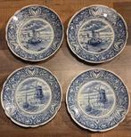 2 setjes Delfts blauw wandbord van Boch., Antiek en Kunst, Antiek | Wandborden en Tegels, Ophalen