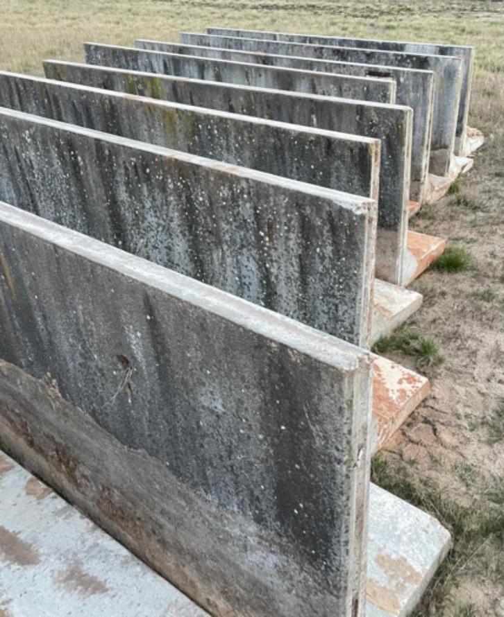 Gebruikte Partij Keerwanden / Sleufsilowanden, Tuin en Terras, Tegels en Klinkers, Nieuw, Overige typen, Beton, 10 m² of meer