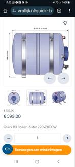 Nieuwe Quick Nautic Boiler 15L - Nooit Gebruikt!, Ophalen of Verzenden, Nieuw, Overige typen