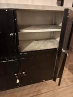 Vintage IKEA PS Lockers - Zwart, Gestapeld, Huis en Inrichting, Kasten | Lockerkasten, Ophalen, Gebruikt
