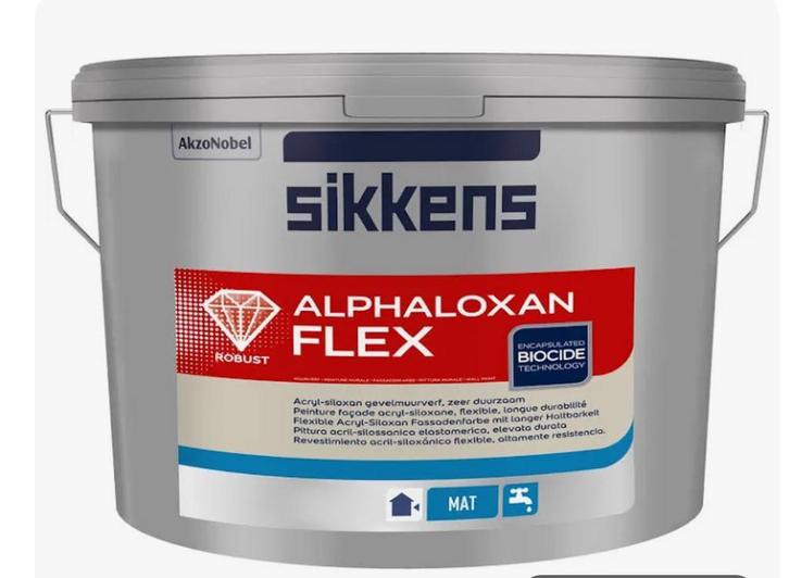 Sikkens buiten muurverf Ral 9001, Doe-het-zelf en Verbouw, Verf, Beits en Lak, Nieuw, Verf, 10 tot 15 liter, Wit, Ophalen