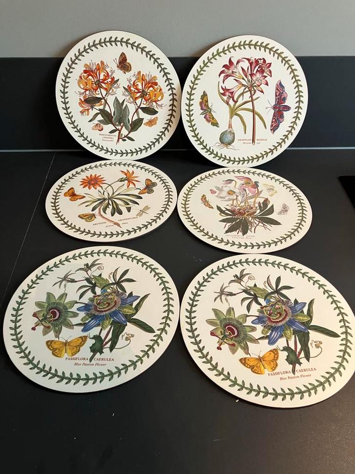 Portmeirion Placemats (6) Susan Williams-Ellis, Origineel, Huis en Inrichting, Keuken | Keukenbenodigdheden, Zo goed als nieuw