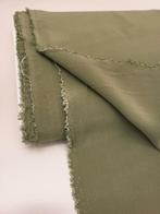 Crepe de chine 100% zijde olijfgroen 6 meter, Hobby en Vrije tijd, Stoffen en Lappen, 120 cm of meer, Nieuw, Ophalen of Verzenden