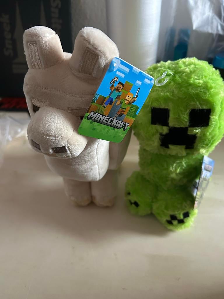 Nieuwe Minecraft Knuffels - 2 stuks, Ophalen of Verzenden, Nieuw, Overige typen