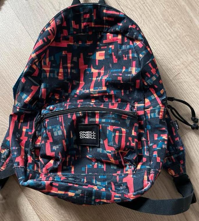 O'Neill Rugzak - Leuke Print!, Sieraden, Tassen en Uiterlijk, Tassen | Rugtassen, Gebruikt, Overige merken, 25 tot 40 cm, 30 tot 45 cm