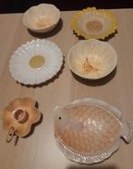 SET VAN 5 SCHAALTJES + 1 KANDELAAR - HOME DELIGHT, Huis en Inrichting, Porselein of Keramiek, Schaal, Rond, Ophalen of Verzenden