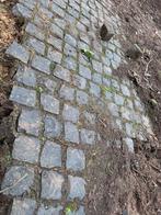 Gebruikte Turks basalt kasseien 10x10x10 cm – ca. 20–25 m², Ophalen, Klinkers, Zo goed als nieuw, Natuursteen