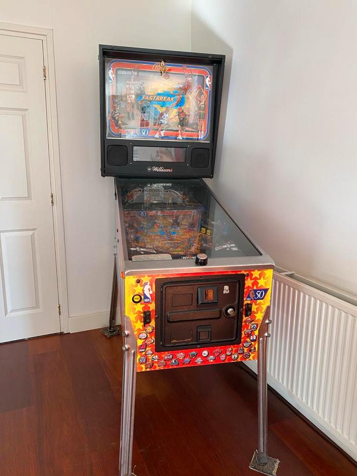 Bally Fastbreak Flipperkast (1997), Verzamelen, Automaten | Flipperkasten, Gebruikt, Dot-matrix, Flipperkast, Bally, Ophalen
