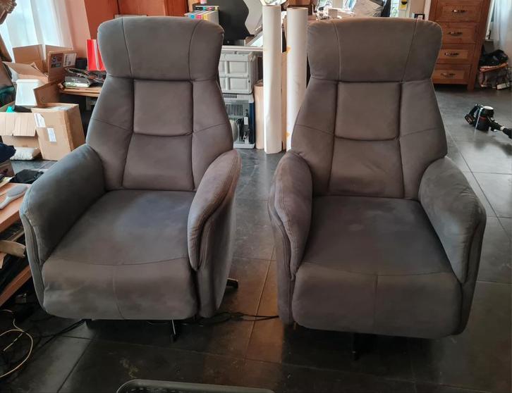 2 electrice fauteuils, Huis en Inrichting, Fauteuils, Gebruikt, 50 tot 75 cm, 75 tot 100 cm, Ophalen