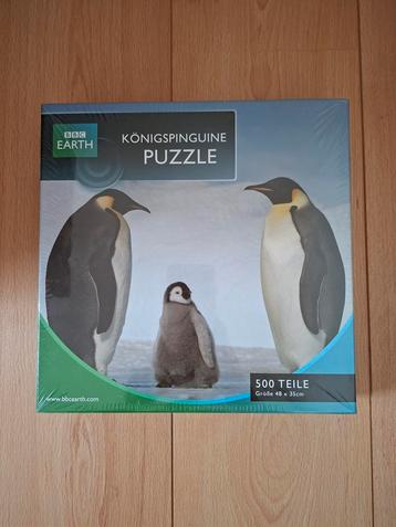 Nieuw in doos: BBC Earth puzzel 500 stukjes koningspinguin beschikbaar voor biedingen