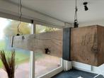 Eiken balk lamp, Huis en Inrichting, Lampen | Hanglampen, Ophalen, Zo goed als nieuw, Minder dan 50 cm