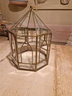 Oude messing glazen kweekkasje, Antiek en Kunst, Curiosa en Brocante, Ophalen of Verzenden