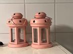 Roze lantaarn, Ophalen of Verzenden, Zo goed als nieuw, Minder dan 25 cm