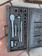 Doppenset chrome-vanadium, Auto diversen, Autogereedschap, Ophalen of Verzenden, Zo goed als nieuw