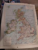 Oude kaart van Groot-Brittannië en Ierland, Boeken, Atlassen en Landkaarten, Verenigd Koninkrijk, Voor 1800, Ophalen of Verzenden