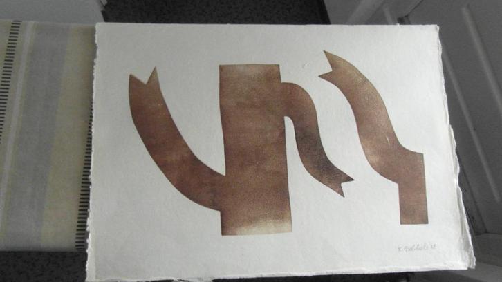 KLAAS GUBBELS ; fraaie unieke teerdruk, perfecte staat, Antiek en Kunst, Kunst | Litho's en Zeefdrukken, Ophalen of Verzenden