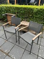 Lichtgewicht tuinstoelen stapelbaar, Ophalen of Verzenden, Zo goed als nieuw, Aluminium, Stapelbaar