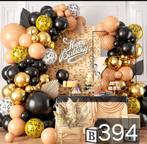 Ballonnen set zwart goud, Ophalen, Nieuw, Versiering, Verjaardag
