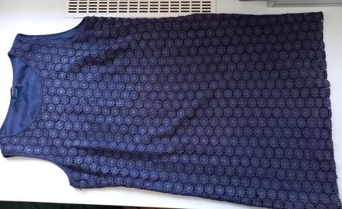 CLAUDIA STRATER mooie blauwe jurk met bloemenkant, mt 44, Kleding | Dames, Jurken, Zo goed als nieuw, Maat 42/44 (L), Blauw, Verzenden